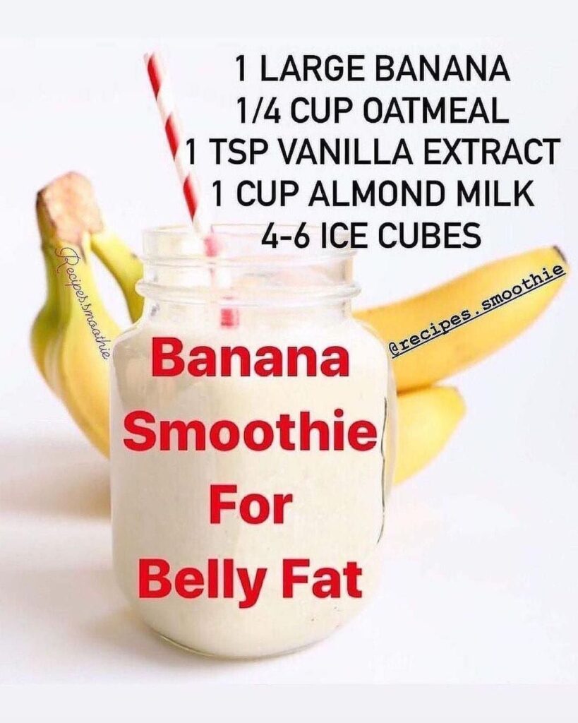 Healthy Banana Smoothie For Belly Fat