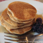 Oats and wheat pancakes